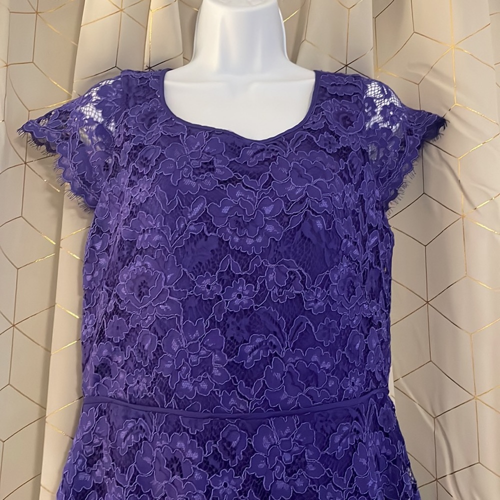 Classic dress in stunning purple lace